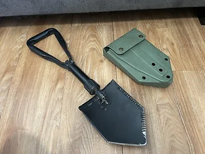 Vintage AMES 85 US Military Tri Fold ENTRENCHING SHOVEL E-Tool VINYL CARRIER • $39.99