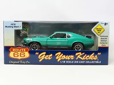 1:18 Scale Route 66 Original Toy Company Diecast Car 1970 Ford Mustang Mach I • $59.95