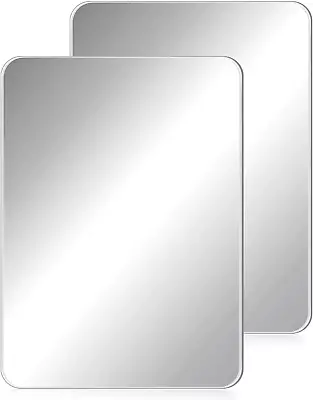 2 Pack Magnetic Locker Mirror Rectangular Wall Mirror For Home Office Cabinet • $16.62