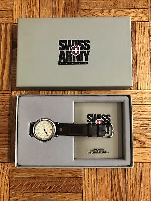 Men’s Vintage Swiss Army Military Field Watch W/ Box - WR 330 FT - EXC • $50