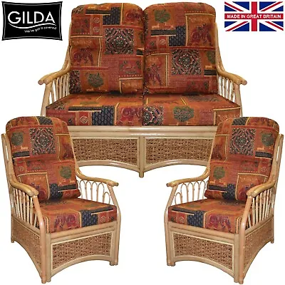 Replacement CUSHIONS ONLY Cane Rattan Conservatory Furniture Chair Sofa Suite • £64.99
