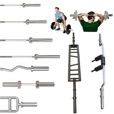 Pro Olympic Weight Barbell Bar-Dumbell Bar- Hex EZ Curl Swiss Safet Bar Home Gym • $179.99