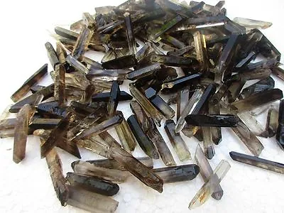 1/2LB 110-140pcs  Lot Black Quartz Crystal Points / Terminated Wand • $12.99