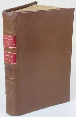 Lord Byron Don Juan Canto I & II 1820 2nd Edition Full Leather Romantic Epic • £284.98