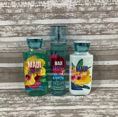 New Bath & Body Works MAUI MANGO SURF Shower Gel Fragrance Mist & Body Lotion • $62.04