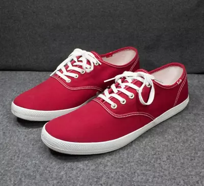Keds Mens Champion CVO Red White Shoe Sneakers Mens Size 11.5 • $50