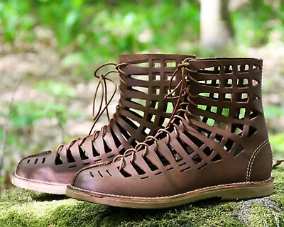 Renaissance Sandals Caligae Roman Shoes Marching Boots Roman Sandals • $152.77