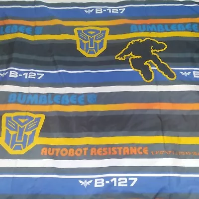 Authentic TRANSFORMERS BUMBLEBEE B-127 Autobot Resistance KIDS Twin Bed Sheet  • $15