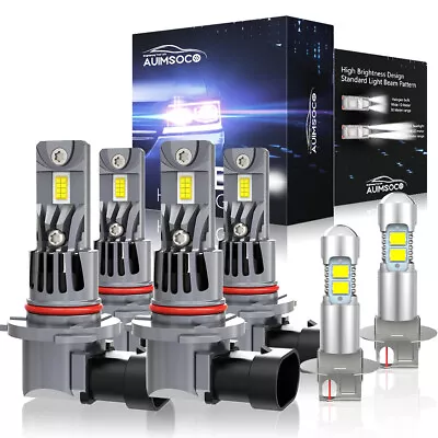 LED Headlight High Low Fog Light 6Bulbs Combo Kit For Chevy S10 1994-1995 6000K • $89.99