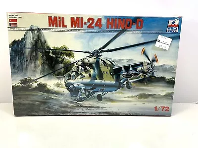 VINTAGE - ESCI ERTL MiL MI-24 Hind-D 1/72 Scale Military Helicopter Model - NIB • $37.50