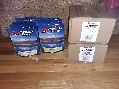 Mountain House Freeze Dried Emergency Food 24 Pouches Peas Corn Green Beans Deal • $160