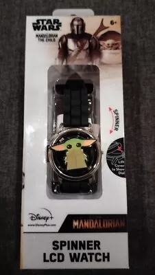 Star Wars Mandalorian Spinner LCD Watch - Baby Yoda The Child - New NIB • $15