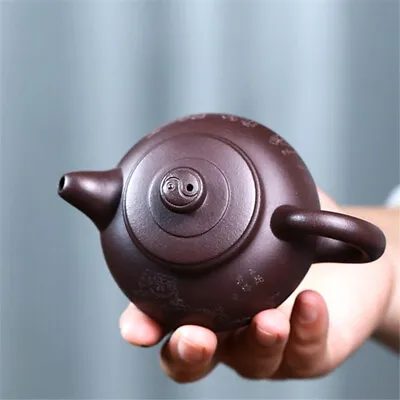 Full Handmade Tea Pot Marked Master Pot With Three Feet Hand Carved True Zisha • $144.42