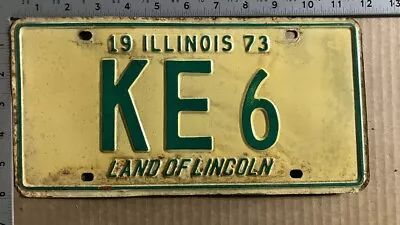 1973 Illinois License Plate KE 6 Low Number 10065 • $10.55