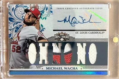 2014 Topps Triple Threads Relic Auto Sapphire MICHAEL WACHA (#1/3) • $49.99