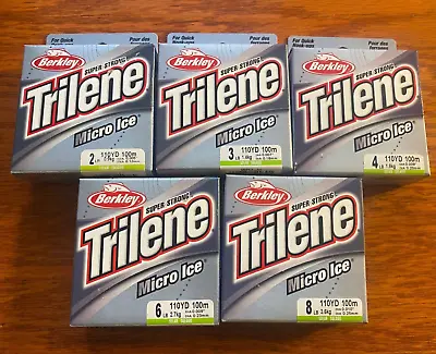 Berkley Trilene Micro Ice Mono SOLAR  Line 110 Yds Choose (2# 3# 4# 6# 8#) • $9.25