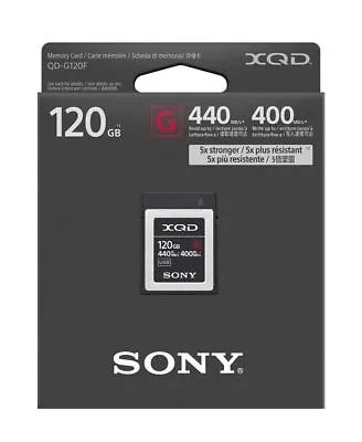 Genuine Sony G Series Tough 120GB XQD Card 5X Stronger 440MB/s UK Seller • £203.39