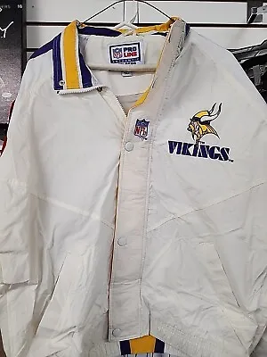 Minnesota Vikings Pro Line Starter Jacket Signed XL • $299.99