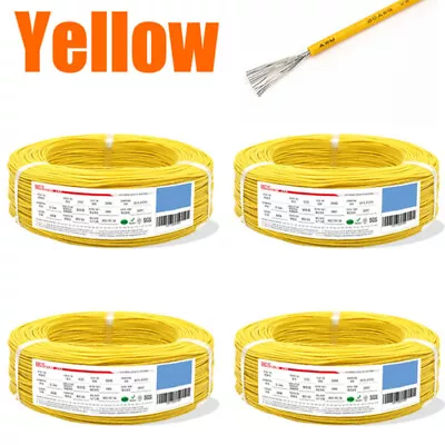 16AWG - 28AWG PVC Tinned Copper Stranded Cable Insulation Electrica Wire 6 Color • £2.04