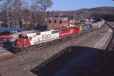 Original Slide- SOO LINE SD60 6023 & CSXT Train At Manchester GA. 3/11 • $3.99