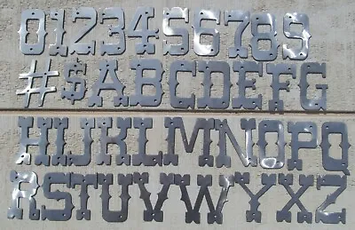 3  Tall Rustic Western Metal Letters A-Z And Numbers 0-9 With Mounting Holes • $3.99