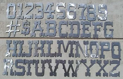 6  Tall Rustic Western Metal Letters A-Z And Numbers 0-9 With/wo Mounting Holes • $7.49