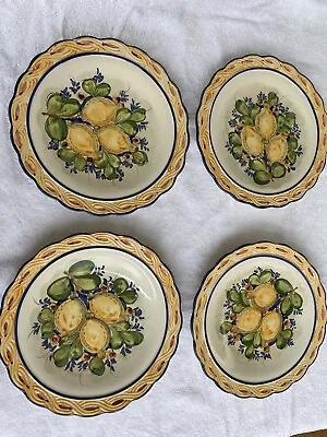 Set Of 4 J. Wilfred Handpainted Portugal Decorative /serving Plates & Pitcher • $68