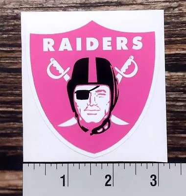 NFL Las Vegas Raiders Lady Woman Girl Wife Pink Football Logo Sticker Decal • $7