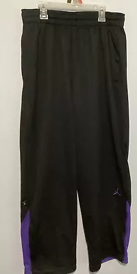 Nike Air Jordan Pants Black Purple Basketball Athletic Men’s XL NBA • $28