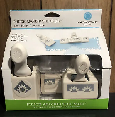 Martha Stewart Punch Around The Page STAR BURST Edge & Corner Punch Set Of 2 • $14.99