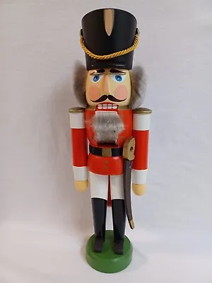 Erzgebirge Red Hussar Nutcracker Soldier Seiffener Volkskunst Germany 11  • $39.99