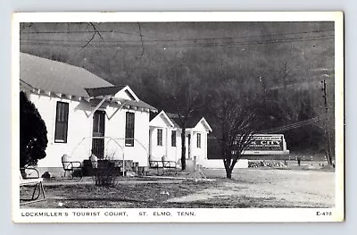 Postcard Tennessee St Elmo TN Lockmiller's Tourist Court Motel 1940s Unposted • $32