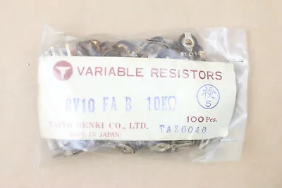 Pack Of 100 Vintage Taiyo-Denki 10K Ohm Trimmer Resistor Variable Japan NOS • $9.98