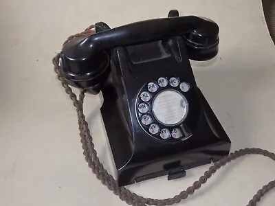 £39.99 • Buy Gpo Bakelite Dial Telephone 332l 1950's Art Deco Drawer