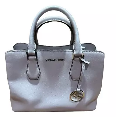 Michael Kors Leather Top Zip Purple Tote Handbag • $44.99