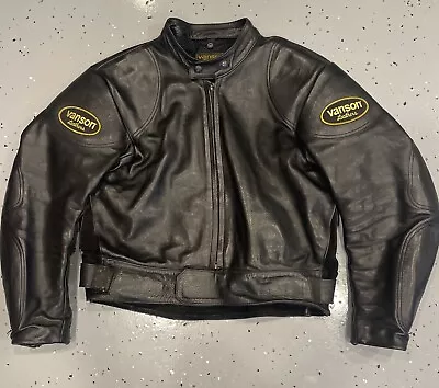 Vanson Leathers Sportrider Motorcycle Jacket Size 46. • $279