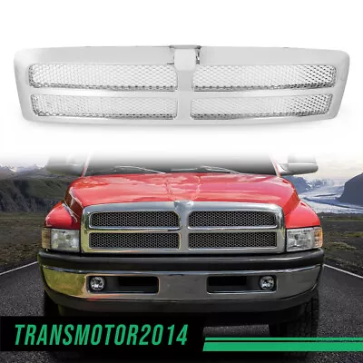 Fit For 1994-2002 Dodge Ram 1500 2500 3500 Grille Chrome Honeycomb Mesh Insert • $77.96