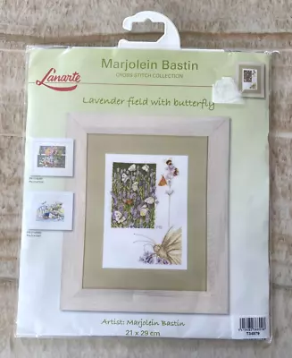 Lanarte Marjolein Bastin Cross Stitch Kit Lavender Field Butterfly 21 X 29 Cm • $64.99