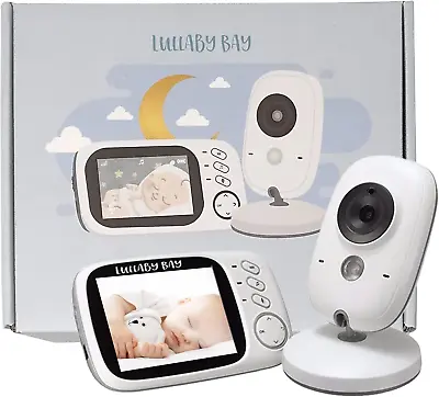 Lullaby Bay Video Baby Monitor With Camera And Night Vision. Anti-Hack Clear 8 • £90.90