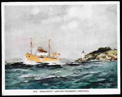 F.T. Everard M.V. SIMILARITY (1951)  Leaving Falmouth Cornwall • £0.99