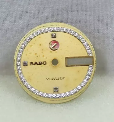 Rado Voyager Day/Date  25.4 Mm.  Swiss  Wristwatch Dial  Spare Parts ! • £19