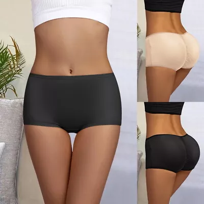 Women Shapewear Buttock Padded Brief Bum Enhancer Butt Lift Panties Underwear! • £5.45
