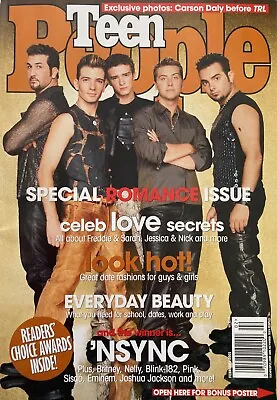 'NSYNC February 2001 TEEN PEOPLE Magazine BRITNEY SPEARS / PINK / EMINEM / +++ • $9