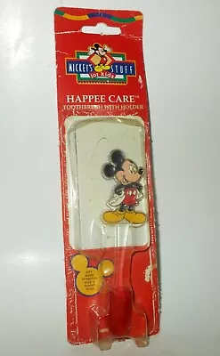 Mickey's Stuff Vintage Toothbrush With Holder Happee Care Collectible • $12