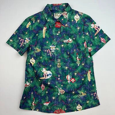 Mele Kalikimaka Reyn Spooner Hawaiian Shirt Adult Womens S Surf Santa Christmas • $48.95