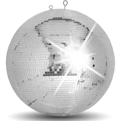 Large Professional Silver Mirror Dance Disco Party DJ Ball 500mm 20  Mirrorball • £119
