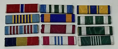 Vintage Military Ribbon Bars Army Navy Air Force Marines Coast Guard Group B 12 • $11.99