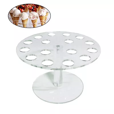  16 -Capacity Ice Cream Stand Cotton Candy Floss Holder Clear • £14.99