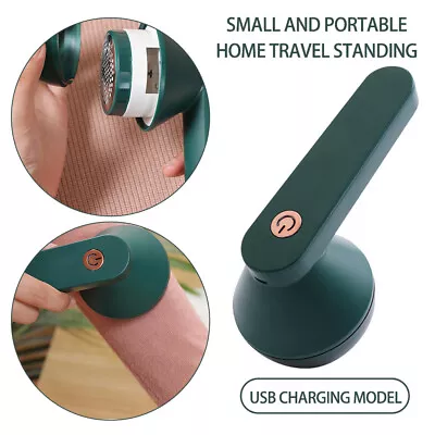 Electric Lint Remover Clothes Cleaner Fabric Shaver USB Rechargeable Defuzzer UK • £6.49