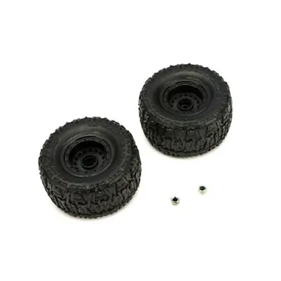 ECX ECX8304 Pre-Mounted Front Tire Set (2) Black: 1/18 Smash • $2.87